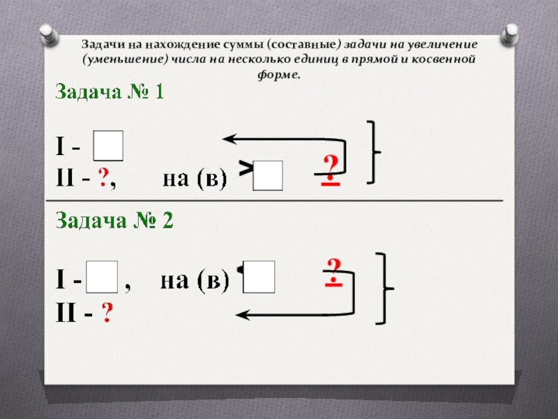 Презентация 1 класс задачи в косвенной форме