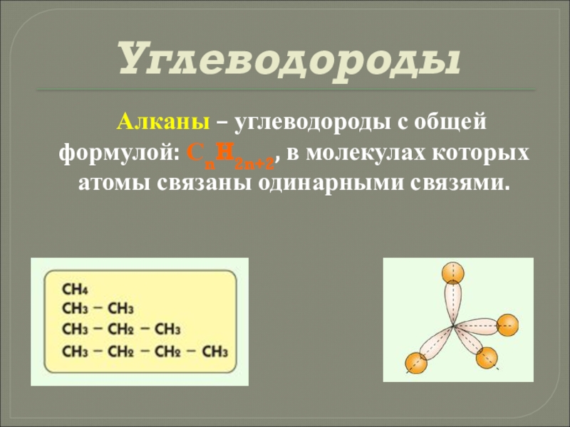 Состояние атома углерода в алканах. Углеводород формула химическая. Формула углеводорода в химии. Предельный углеводород формула химическая. Алканы это вещества с общей формулой.