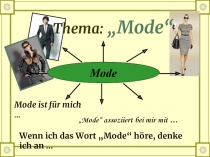Презентация по немецкому языку Мода (9-11 класс)