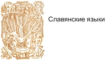 Презентация по русскому языку на тему Славянские языки