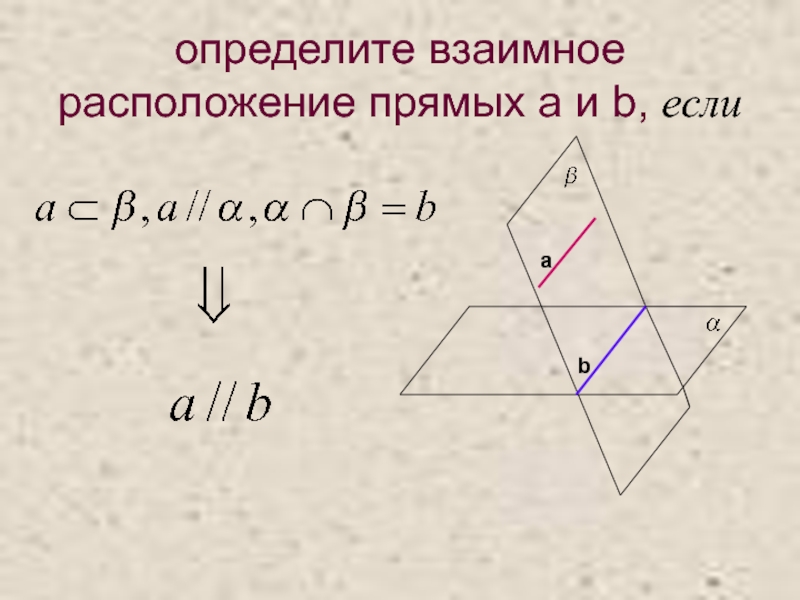 Определите взаимное расположение прямых а и b. Определить взаимное расположение прямых. Взаимное расположение прямых a и b. Определите взаимное расположение. Выясните взаимное расположение прямых.