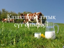 Қазақ ұлттық сүт өнімдері