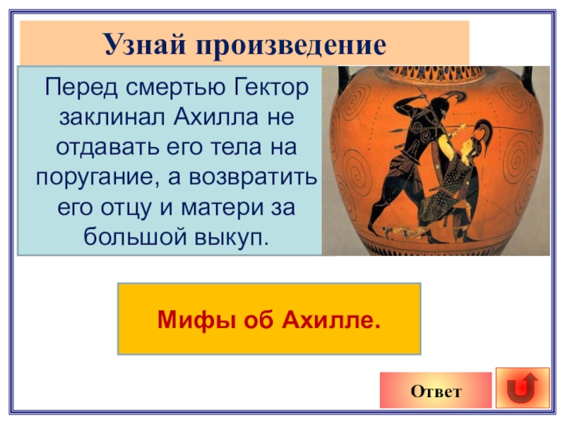 Герой произведения ответ. Образы Ахилла и Гектора. Миф об ахилле. Ахилл и Гектор для презентации. (624) Гектор.