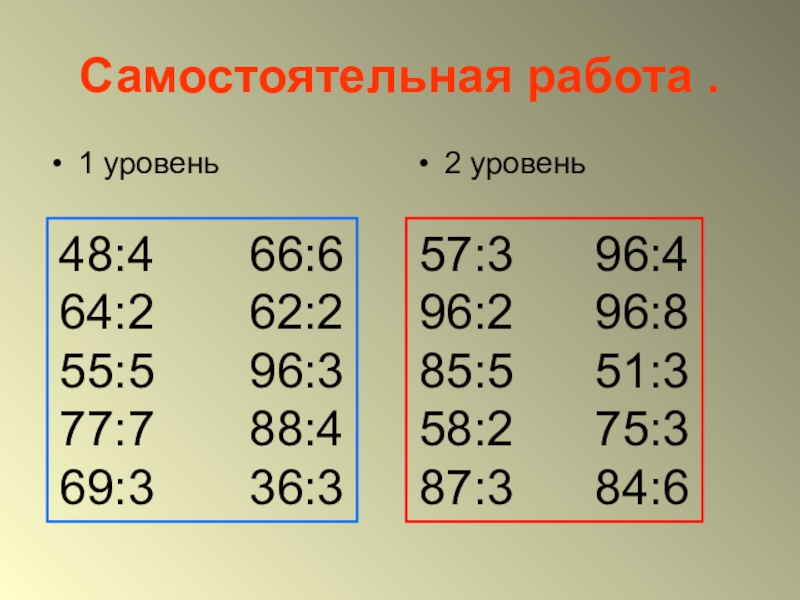 Деление в столбик 3 класс перспектива презентация