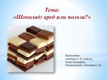 Проект Шоколад: вред или польза?