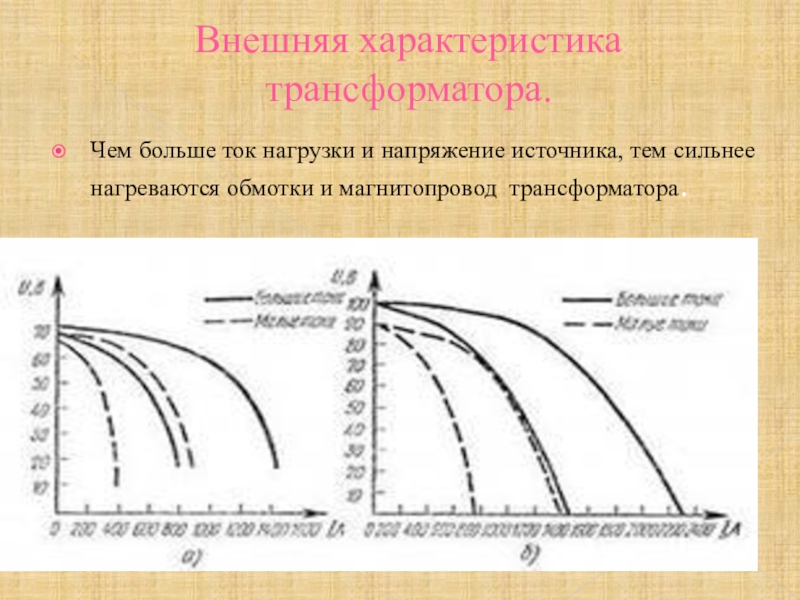 Охарактеризуйте внешнюю. Внешняя и рабочая характеристика трансформатора. Внешняя характеристика трансформатора. Условия получения внешней характеристики трансформатора. Построение рабочей характеристики трансформатора.