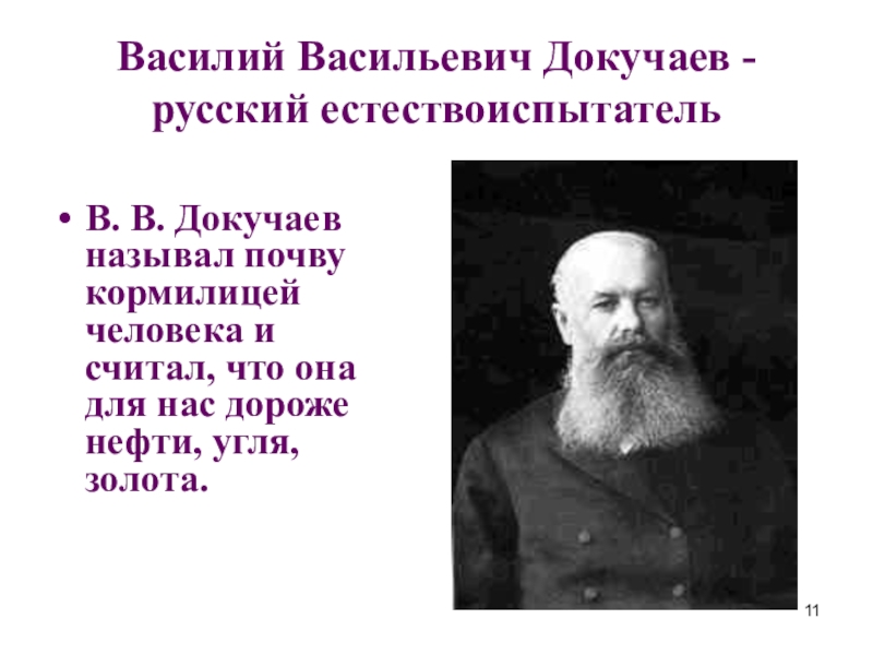 Докучаев назвал почву зеркалом природы какие