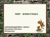 Презентация по окружающему миру Классы животных 3 класс (урок- проект)