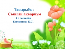 Презентация әдебиет Сынған аквариум (4сынып)