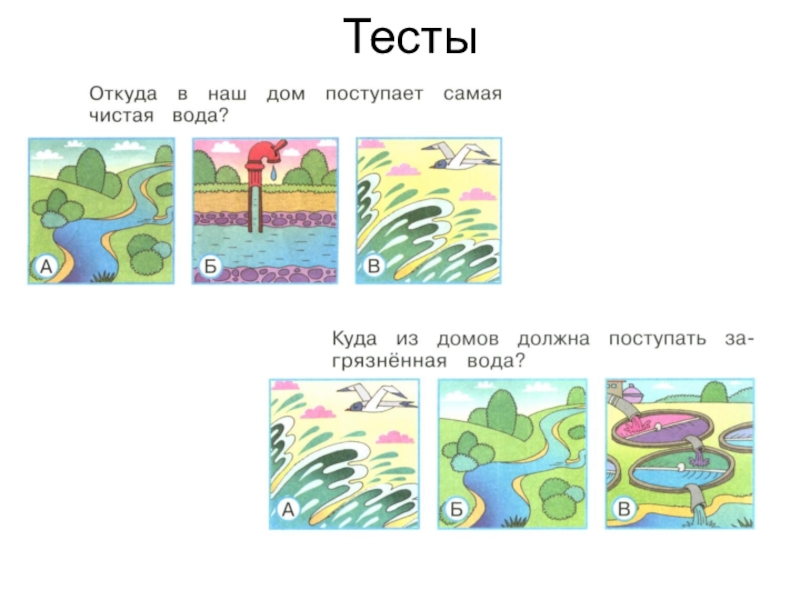 Тест реки 4 класс