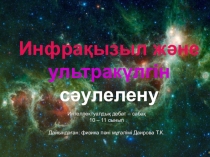 Физика пәнінен Инфрақызыл және ультракүлгін сәулелердің пайдасы мен зияны интеллекуалдық дебат-сабақ 10-11 сынып