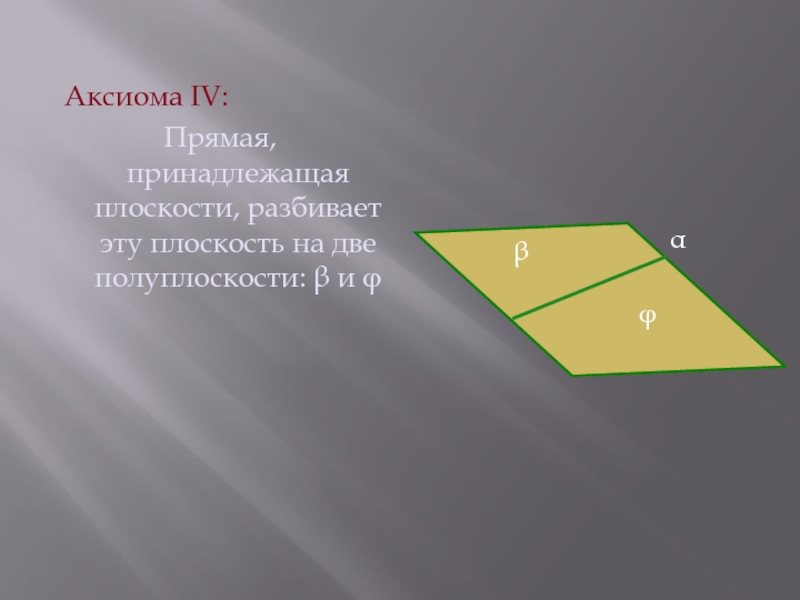 4 прямая на плоскости. Аксиома полуплоскостей. Прямая разбивает плоскость на две полуплоскости. Аксиома разбиения плоскости. Полуплоскость это в геометрии.