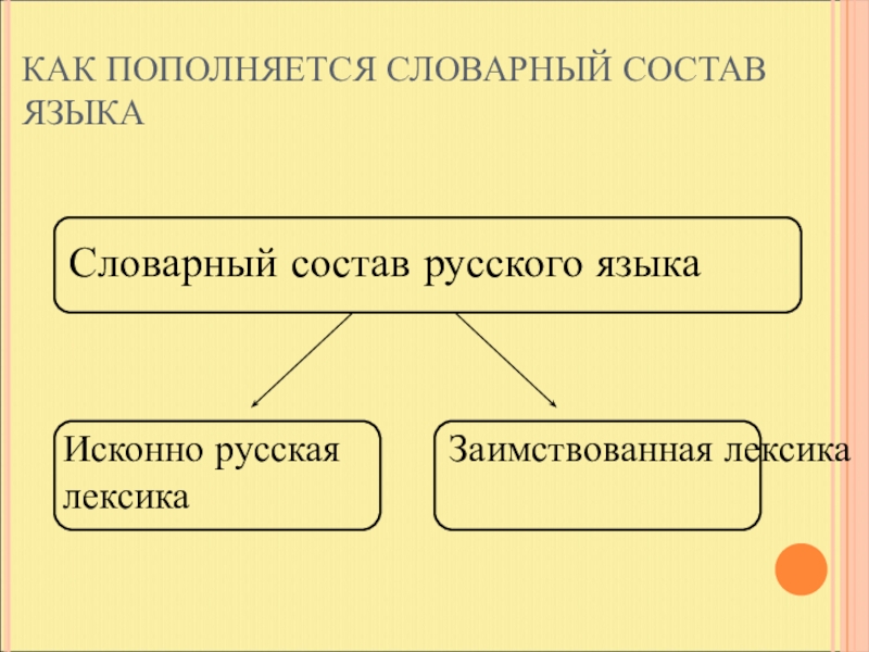 Словарный состав языка изучает