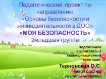 Педагогический проект по направлению Основы безопасности и жизнедеятельности в ДОО МОЯ БЕЗОПАСНОСТЬ2младшая группа