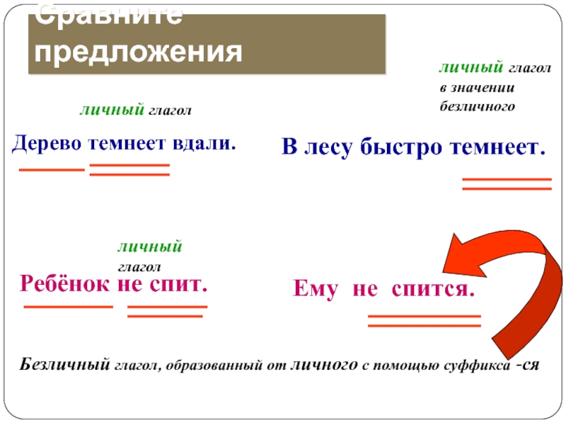 Темнеет предложения