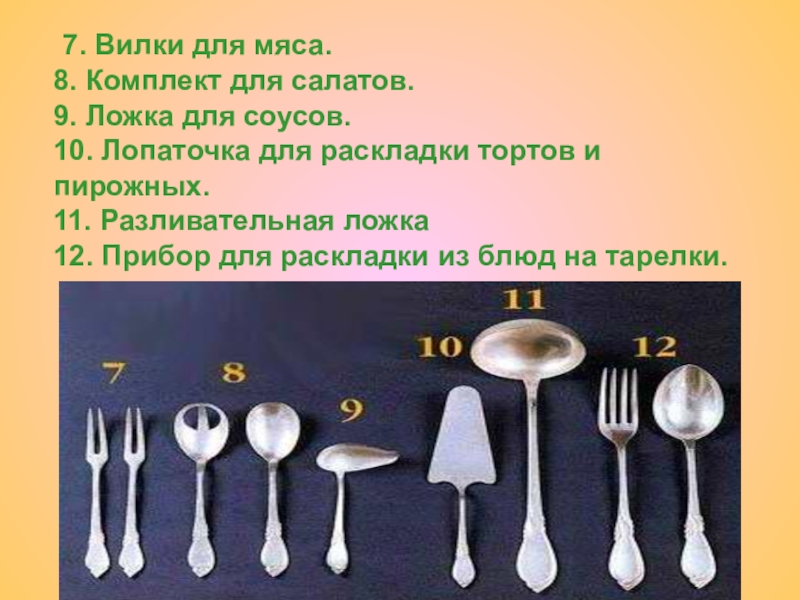 2 ложки 4 раза в. Приборы для сервировки стола и их использование. Столовые приборы для сервировки стола презентация. Столовые приборы описание. Сервировка столовых приборов презентация.