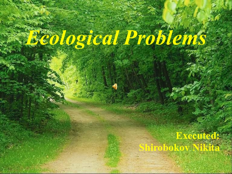Презентация Презентация по английскому языку на тему Экологические проблемы