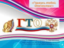 Проект по продвижению комплекса ГТО среди школьников Горжусь тобой Отечество!