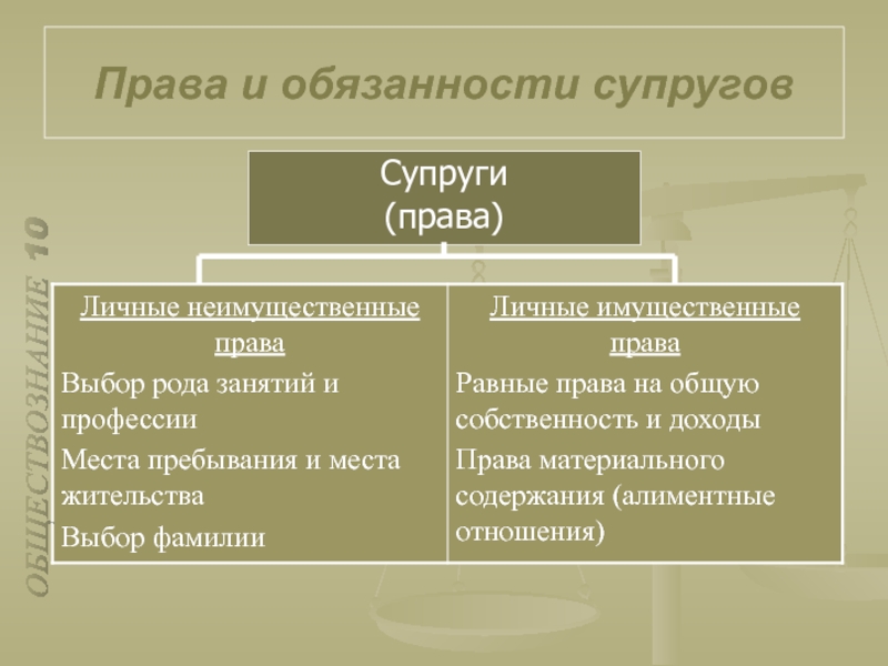 Семейные правоотношения план по обществознанию