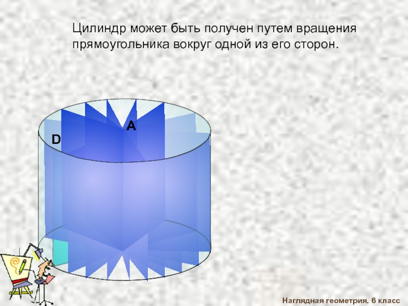 Как получить цилиндр вращением прямоугольника ответ поясните рисунком и соответствующими записями