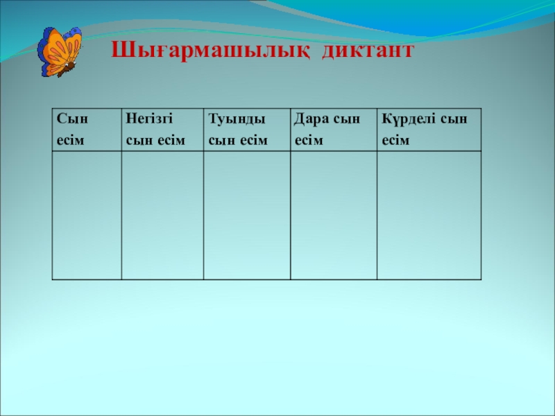 2 сынып сын есім презентация