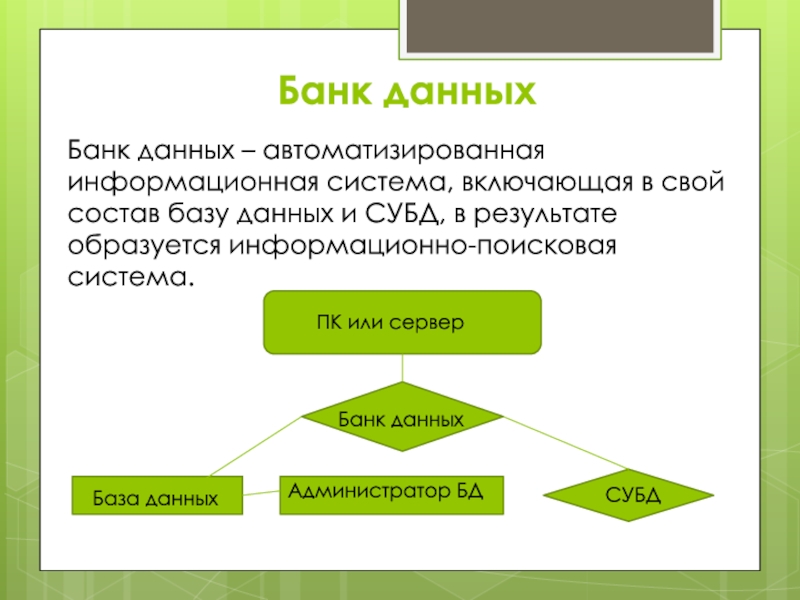 Система банка данных