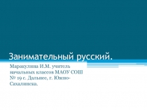 Презентация по русскому языку 2-4 класс начальной школы