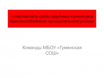 Спартакиада среди трудовых коллективов 2018