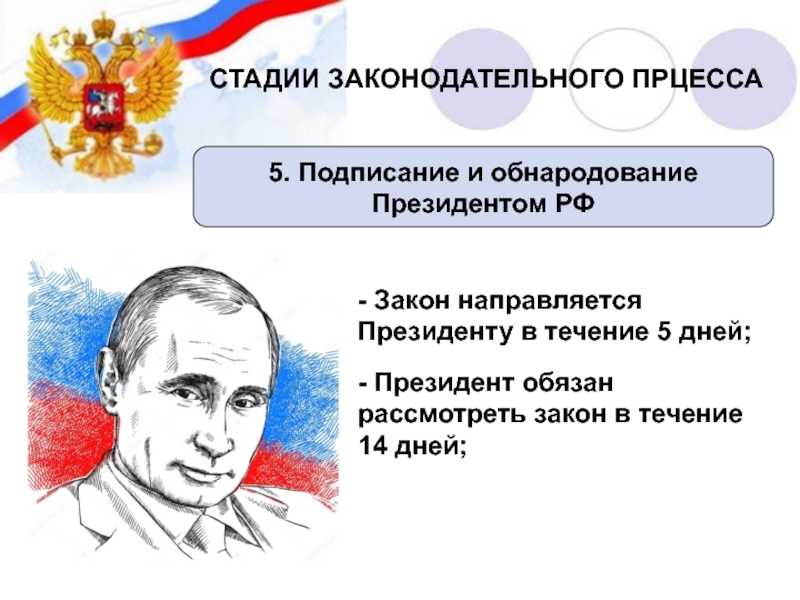 Подписание и обнародование законов. Подписание и обнародование закона президентом РФ. Обнародование законов президентом в течение. Обнародование закона картинки для презентации. Укажите дату подписания президентом России.