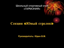 Презентация программы секции Юный стрелок