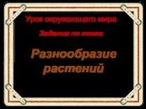 Презентация к уроку окружающего мира Разнообразие растений