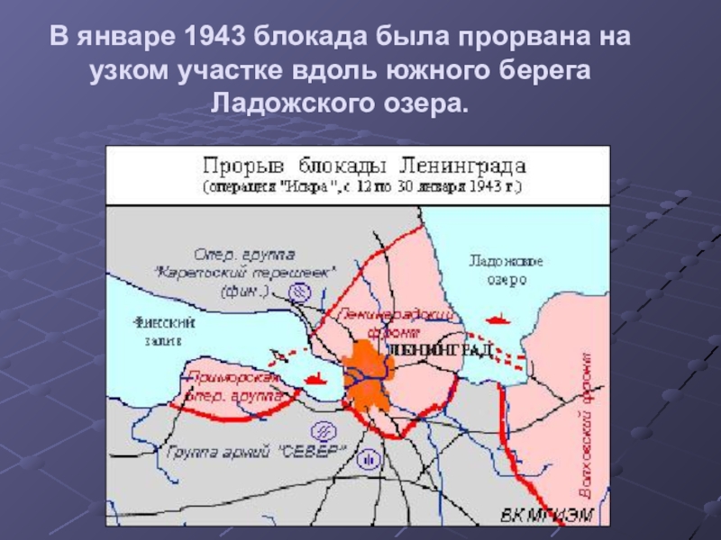 Блокада ленинграда схема окружения