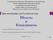 Презентация по математике на тему Шкалы и координаты - урок 2 (5 класс)