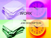Презентация к уроку английского языка Job description (7 класс)