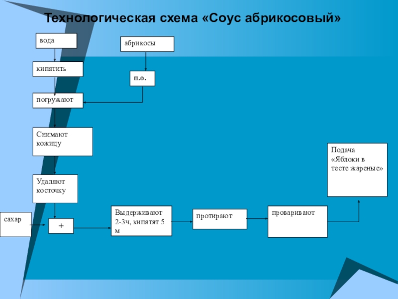 Абрикосовый соус технологическая схема