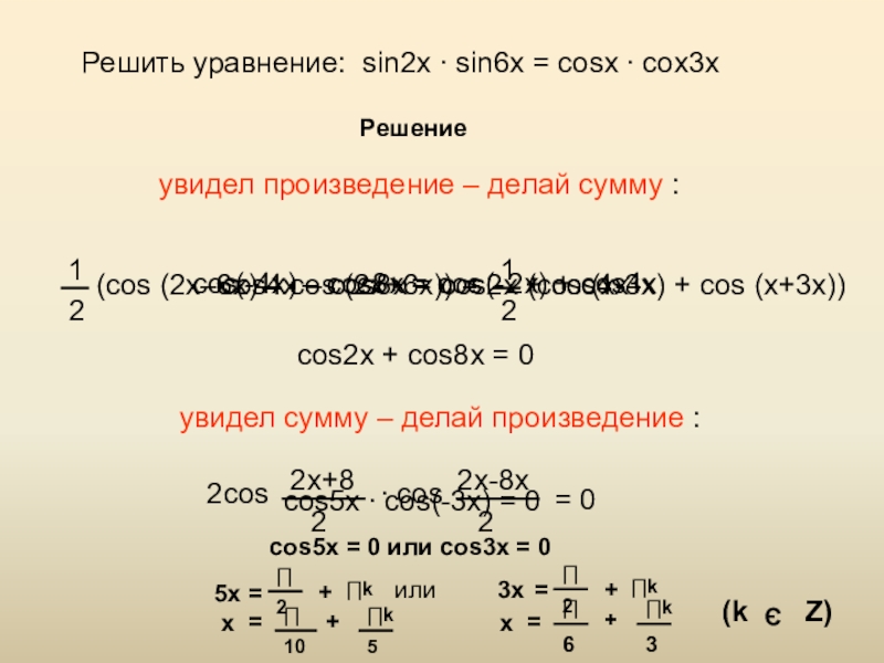 Уравнение sin x a презентация 10 класс