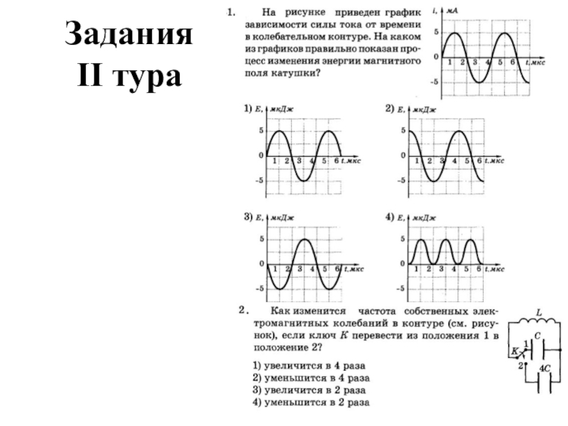 Сила тока в контуре график. График изменения магнитного поля катушки. Графики энергии магнитного поля катушки. Сила тока от времени в колебательном контуре. Графики изменения силы тока в колебательном контуре.