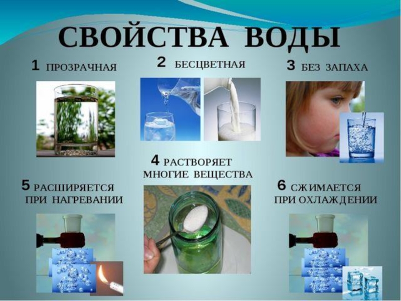 Основные свойства воды проект