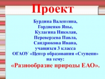 Презентация по окружающему миру на тему Разнообразие природы - нашего края