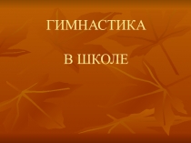 Презентация по физической культуре на тему Гимнастика