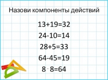 Презентация по математике на тему Компоненты умножения