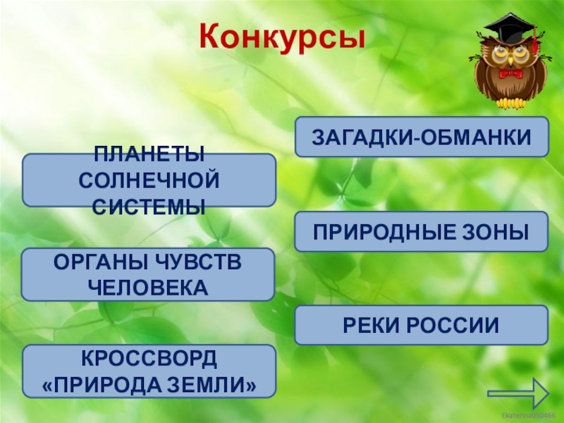 Квн по окружающему миру для начальной школы с презентацией