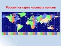 Презентация к уроку Часовые пояса (8 класс) Физическая география России