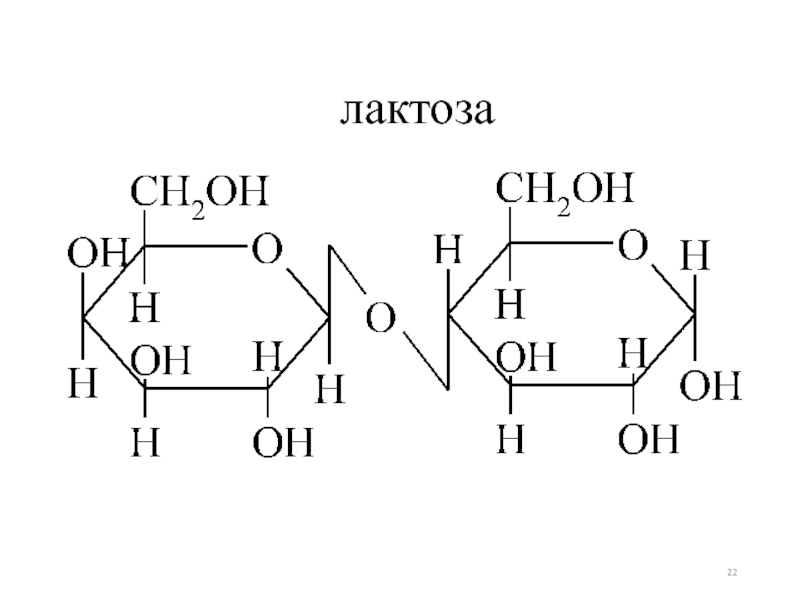 Лактоза презентация по химии