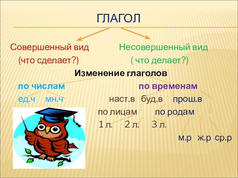 Глагол обобщение 4 класс презентация