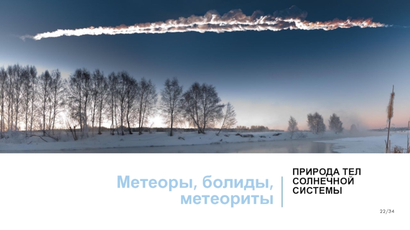 Презентация Презентация по астрономии Метеоры, болиды, метеориты (11 класс)