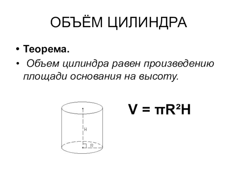 4 объем цилиндра