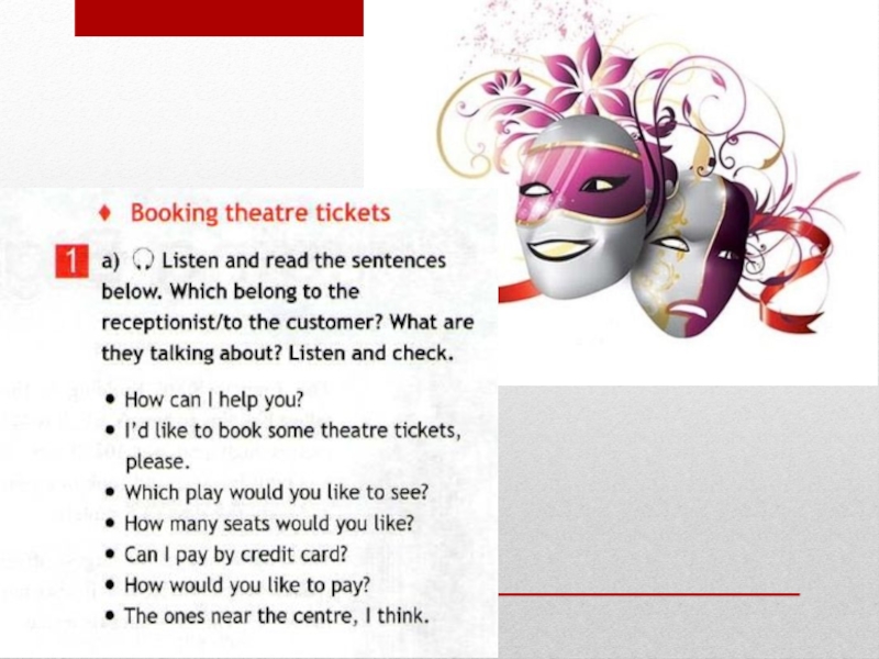 Booking theatre tickets 6 класс презентация спотлайт