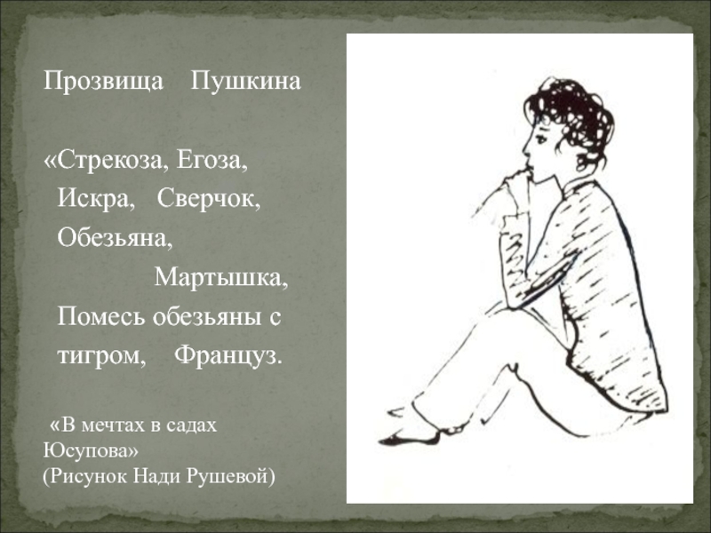 Какие прозвища были у пушкина в лицее. Лицейское прозвище Пушкина. Прозвища Пушкина в лицейские годы. Клички Пушкина в лицейские годы. Прозвища друзей Пушкина.