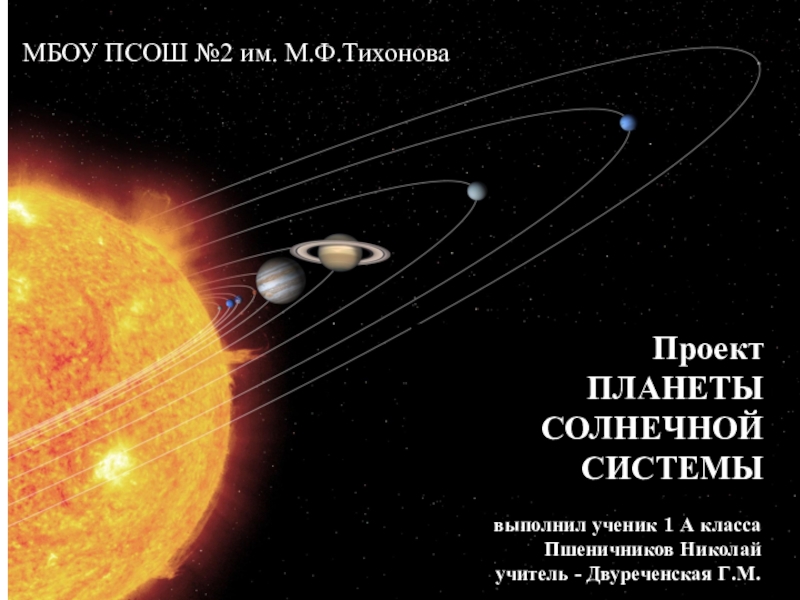 Презентация по окружающему мируПарад планет